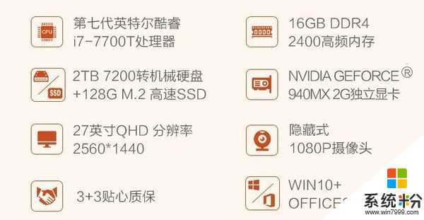9999元！联想520一体机27英寸版首发：i7/16GB/2TB(7)
