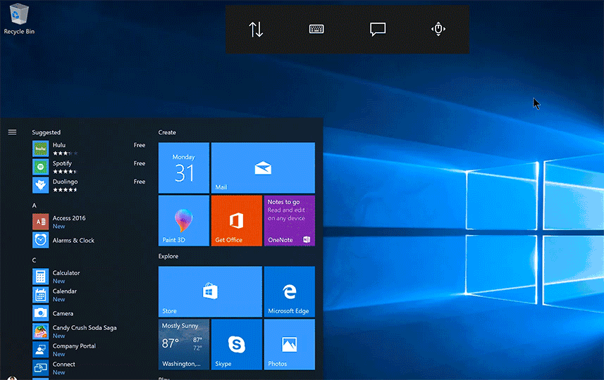 微软在8月1日宣布将在Windows 10中加入一项新的原生功能, 名为“眼球控制”(Eye Control)。(5)