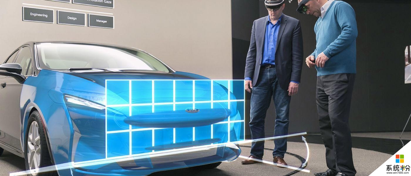 福特公司使用微软HoloLens混合现实技术设计汽车(1)