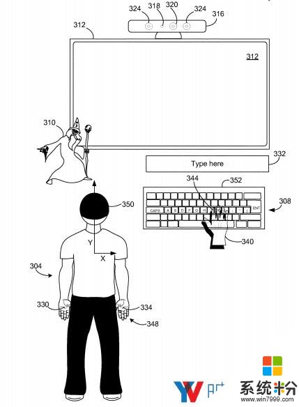 微软新专利暗示为AR-VR研发全息键盘(2)