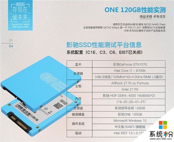 影驰发布全新ONE SSD：首用东芝64层3D闪存(12)