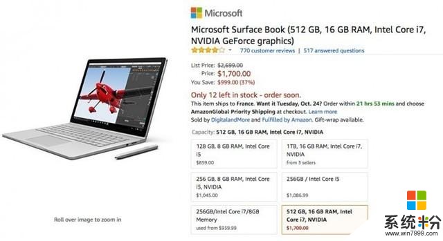 为新品让路 一代Surface Book降999美元(2)
