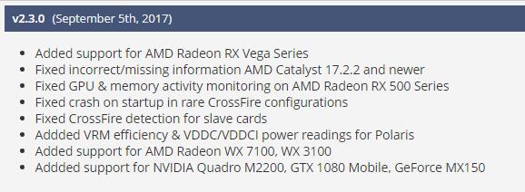 GPU-Z 2.3.0正式版發布，支持AMD Vega係列(2)