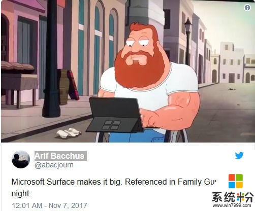 《Family Guy》最新一集调侃大片生硬植入 Surface上镜(2)
