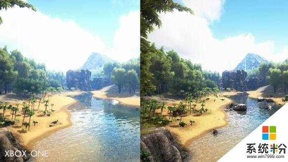 微软放出《方舟: 生存进化》Xbox One X和Xbox One画面比较视频 肉眼可见的差别(4)