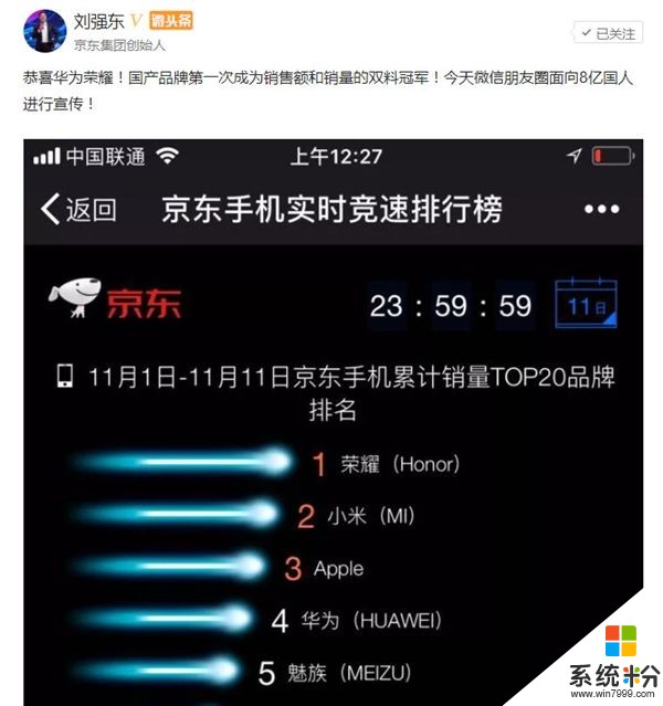 联想双11获京东电脑品类销量冠军：刘强东怒赞(4)