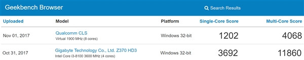 叫板Intel i3 惠普骁龙835 Win10电脑现身!(4)