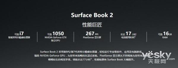 性能速度提升3倍！微軟Surface Book 2 13.5英寸版開賣 12388元起(2)