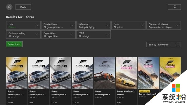 Xbox Insider预览用户已可使用微软商店筛选功能(1)