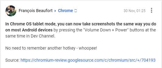 Chromebook现已支持“平板模式”下的屏幕截图功能(2)