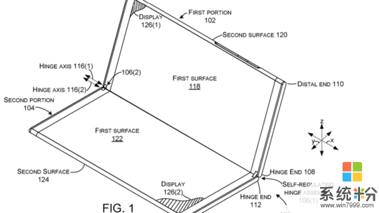 微软新专利曝光 欲打造一款可折叠双面屏手机(2)