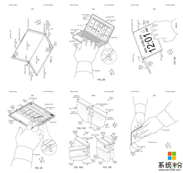 微软新专利曝光：折叠双屏笔记本电脑