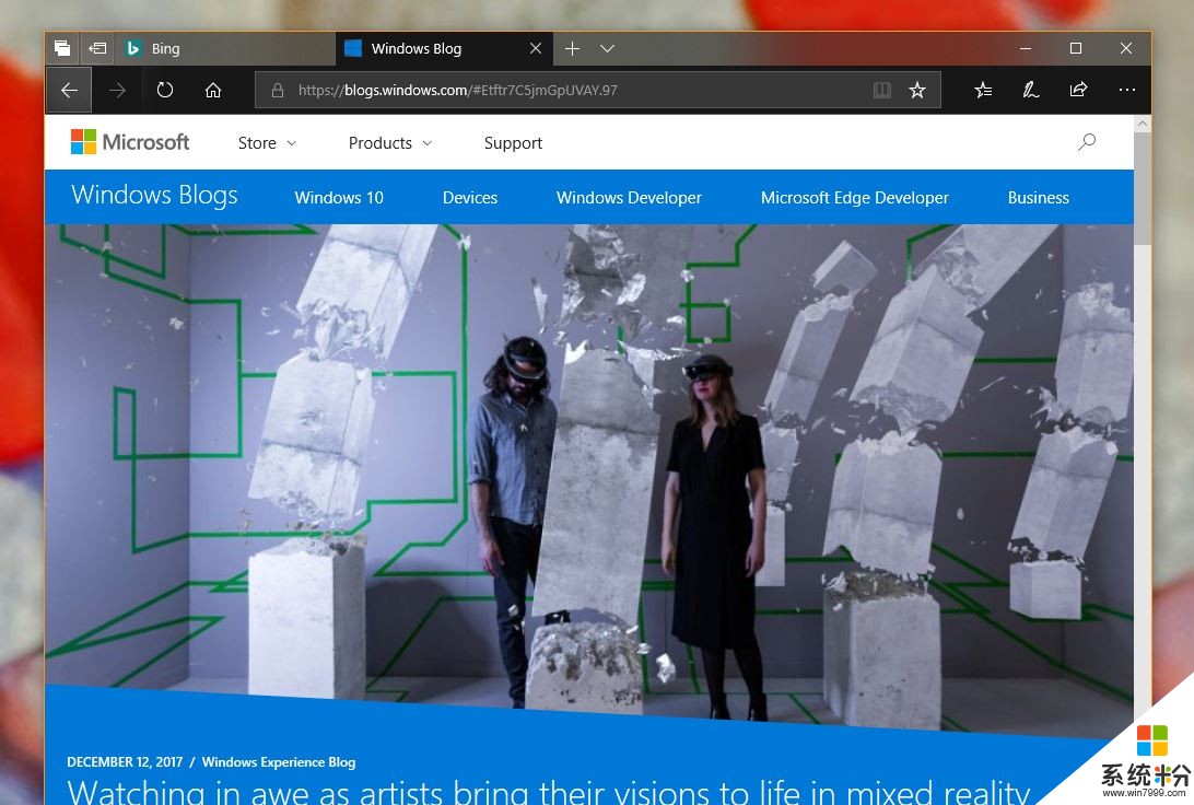 微软Windows 10 Edge浏览器新增黑暗模式、流畅设计...(1)
