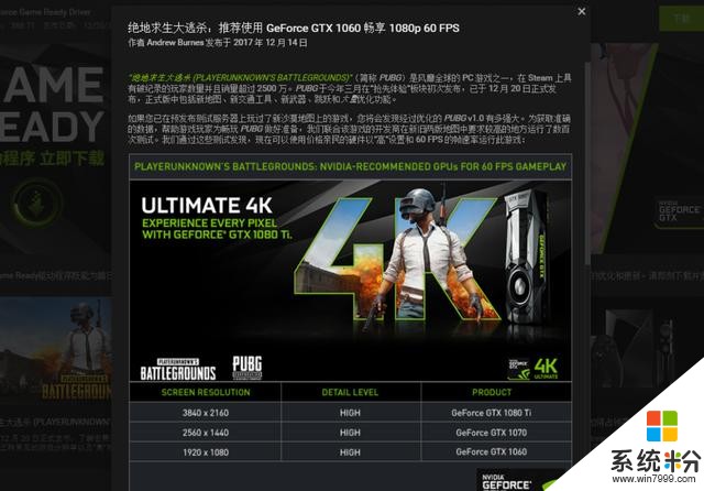 NVIDIA新驅動優化《絕地求生》正式版：GTX 1060輕鬆60FPS(2)