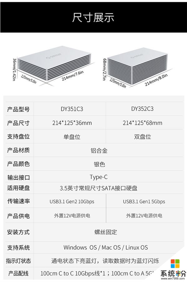 ORICO上架DIY外接硬盤盒：Type-C/支持10Gpbs傳輸(4)