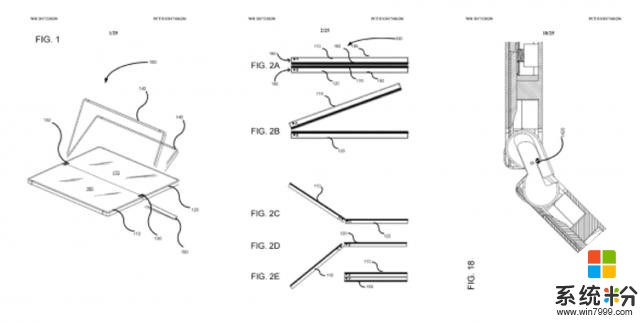 又一微軟Surface Phone相關專利曝光：翻蓋轉軸可任意角度停頓(2)