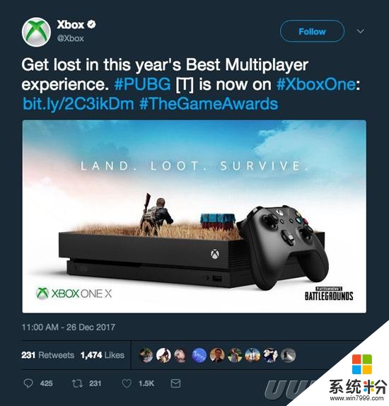 Xbox One版《绝地求生》官方宣传图被指抄袭 微软(2)