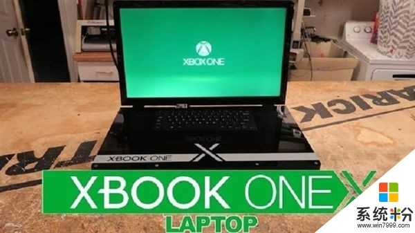 牛人将Xbox One X主机改造成21寸游戏本(1)