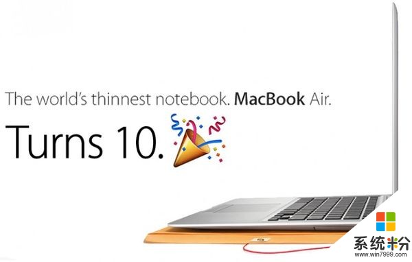 史蒂夫·乔布斯10年前今天正式推出了MacBook Air(1)