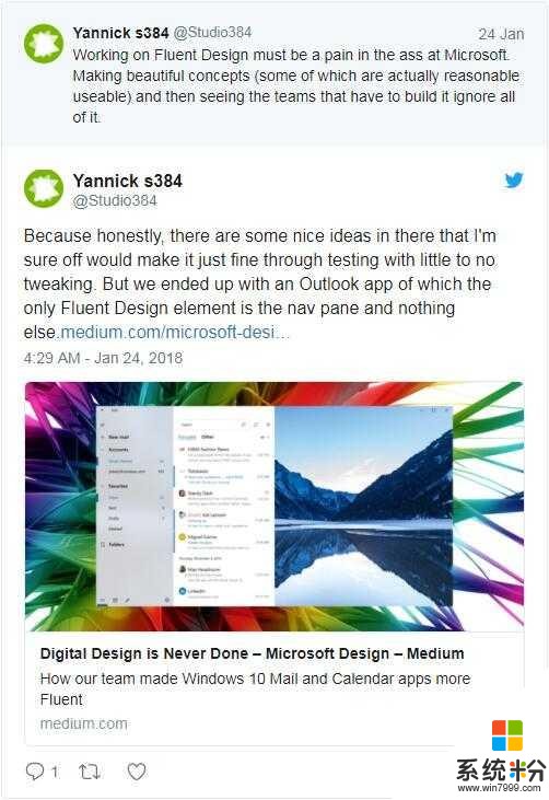微软设计师分享Fluent设计实例：引发Twitter网友热议(4)
