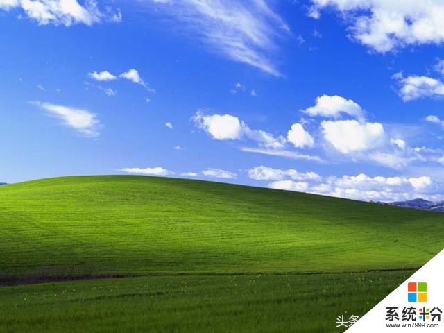微软桌面照片“Bliss”与乌兰布统风光的照片(1)