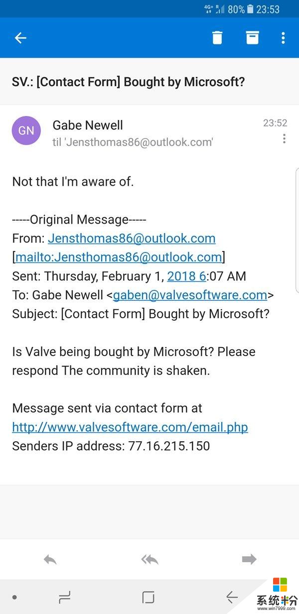 Valve“G胖”回应被微软收购传闻(2)