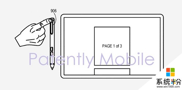 彻底抛弃鼠标：微软新专利曝光，Surface Pen支持滚轮功能(1)