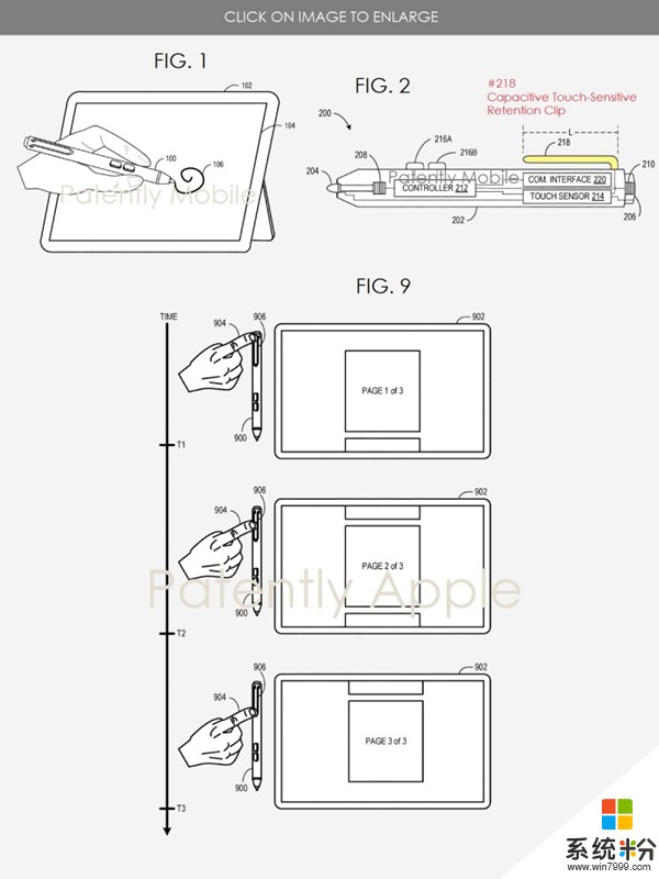 徹底拋棄鼠標：微軟新專利曝光，Surface Pen支持滾輪功能(2)