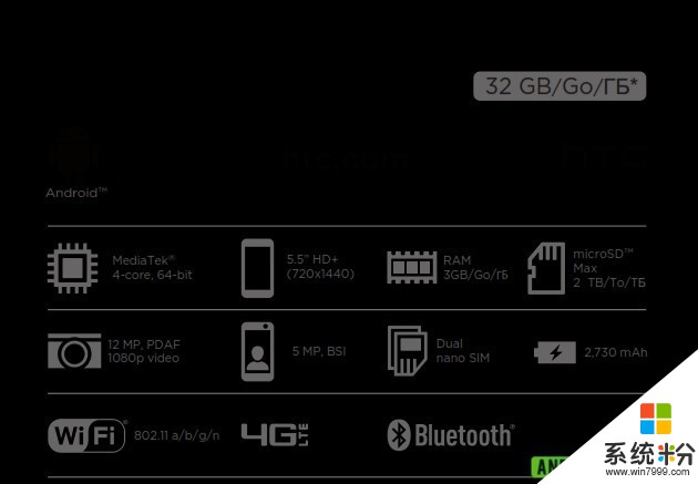 HTC Desire 12曝光 采用聯發科四核處理器(1)