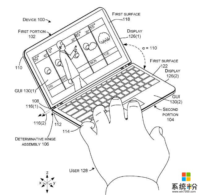 微软新专利曝光 Surface Phone可变身笔记本电脑(2)