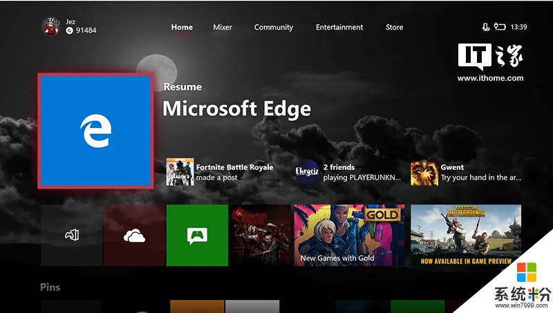微软Xbox One版Windows 10  RS4系统上手演示视频(1)
