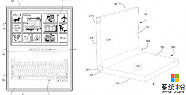 微软又申请新专利！Surface产品可以折叠使用？(2)