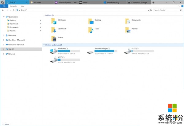 Windows 10 RS5新版17618发布：资源管理器支持多标签(2)