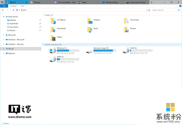 Windows 10 RS5预览版17618推送：Sets管理窗口回归(2)