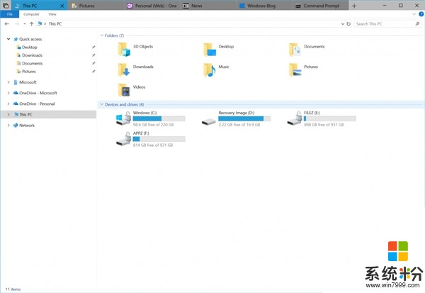 新版Win10全局多标签功能体验：“此电脑”颠覆性变化(3)