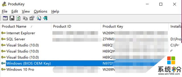 ProduKey一款能找到恢复自己Windows、Office等微软产品密钥工具(1)