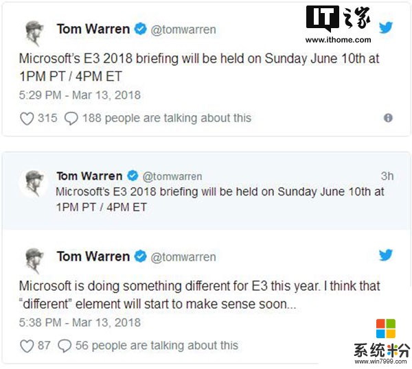 微软宣布2018年E3展前发布会时间：6月11日(2)