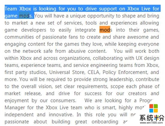 微软招聘程序开发人员，Xbox或将支持Mod功能(1)