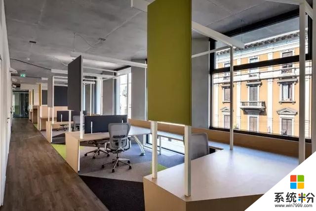 以城市、运动和自然为主题，​7500m²微软米兰总部办公空间设计(7)