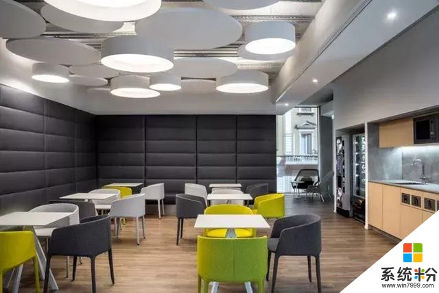 以城市、运动和自然为主题，​7500m²微软米兰总部办公空间设计(8)