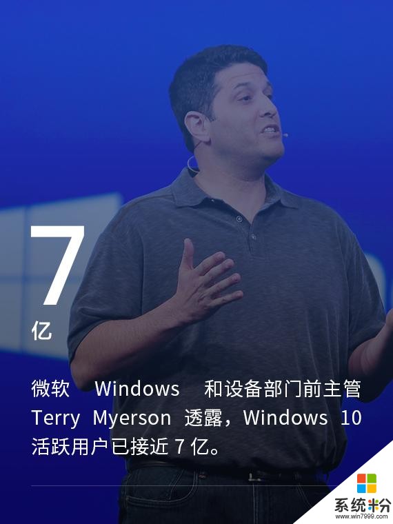 微软前主管：Windows 10 活跃用户已接近 7 亿。(1)