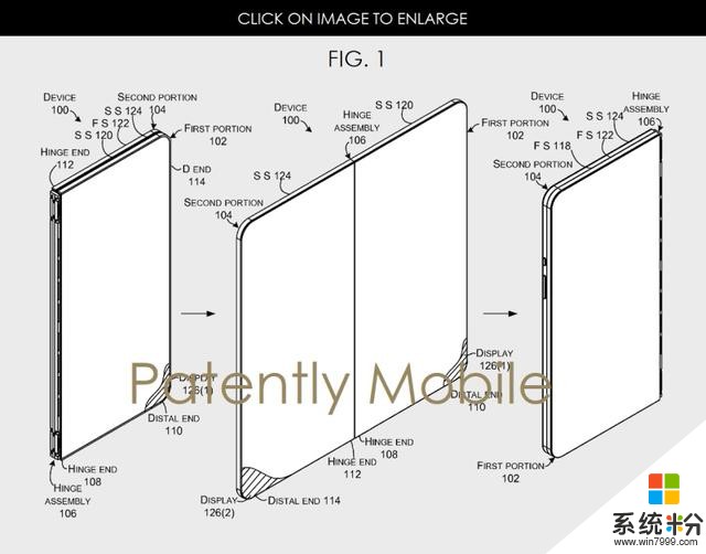微软surface手机新专利：双屏幕可折叠(2)