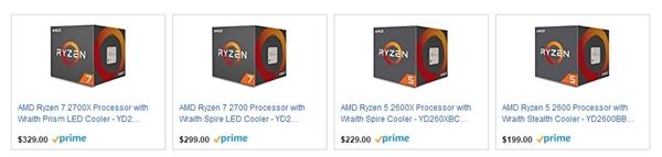 8核心AMD Ryzen 7 2700X开启预购，售价为329美元(1)