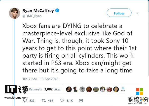 IGN主编Ryan：索尼花十年打造工作室，微软还有很长路要走(1)