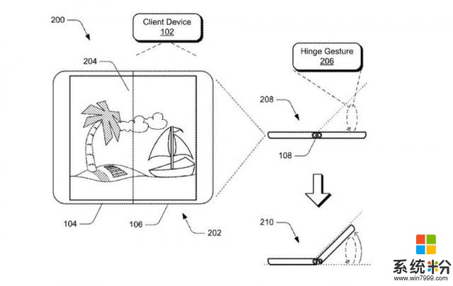 [图]微软可折叠手机又有新专利：不同角度可设置不同操作(1)