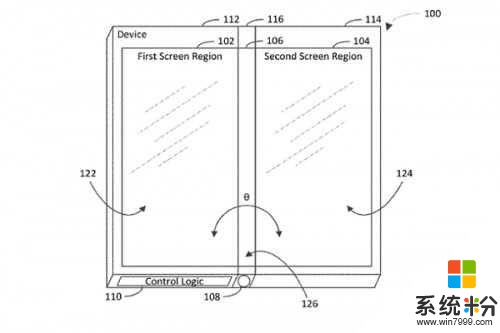 微软折叠屏幕手机再曝光 这次的设计更加奇特(1)