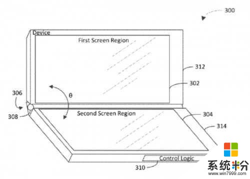 微软折叠屏幕手机再曝光 这次的设计更加奇特(2)