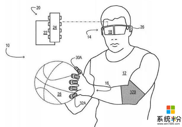 微软公布一项混合现实触觉反馈设备专利(1)