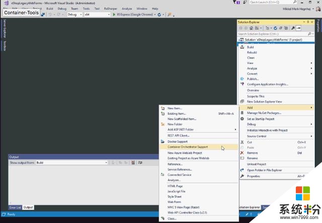 微软Visual Studio 2017容器工具包扩大支持范围，容器内直接排错(2)
