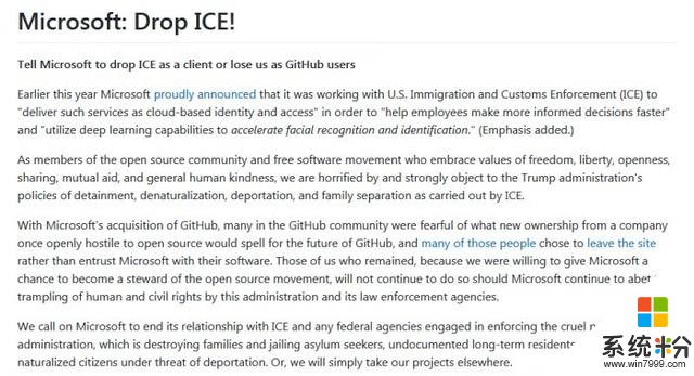 Github开发者签署公开信，喊话微软“不作恶”(1)